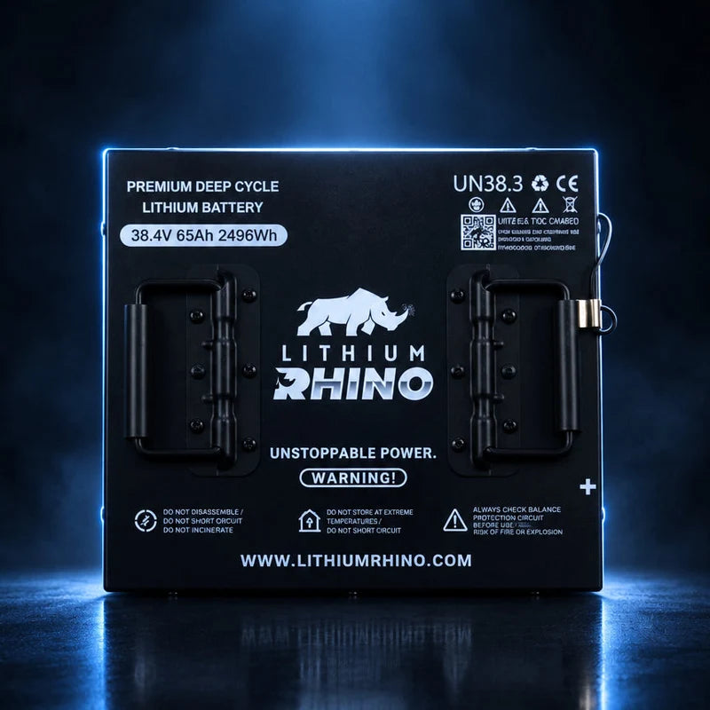 “Superior Lithium Performance” Rhino 38.4V (36V) 65AH Golf Cart Battery - Complete Kit – Stock Carts ONLY!