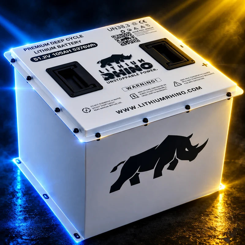 “Superior Lithium Performance” Rhino 51.2V (48V) 105AH “CUBE” Golf Cart Battery - Complete Kit