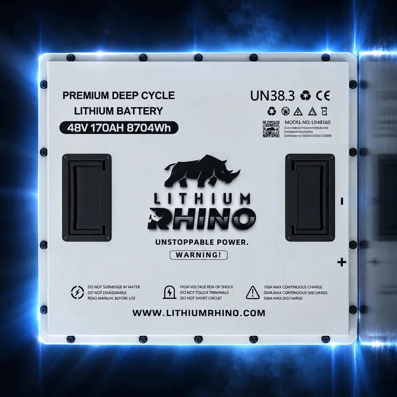 “Superior Lithium Performance” Rhino 51.2V (48V) 170AH “GOLIATH” Golf Cart Battery - Complete Kit