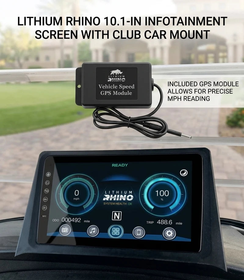 Lithium Rhino 10” Entertainment & Control Touchscreen with Backup Camera Kit