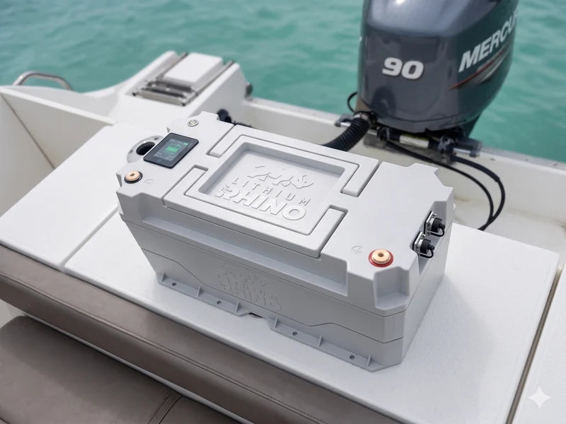 “Superior Lithium Performance” Rhino 12.8V (12V) 392AH Marine LiFeP04IP67 Conversion Kit