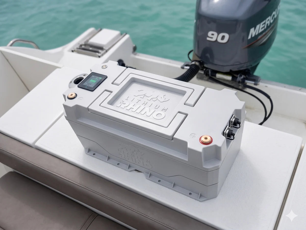 “Superior Lithium Performance” Rhino 38.4V (36V) 120AH Marine LiFeP04IP67 Conversion Kit
