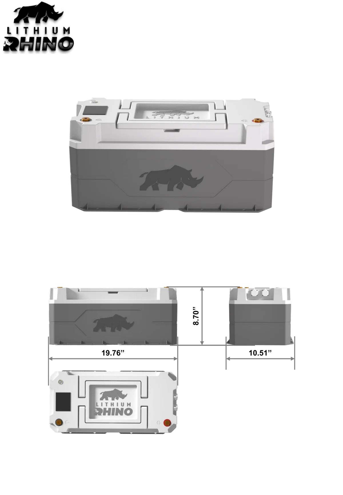 “Superior Lithium Performance” Rhino 38.4V (36V) 120AH Marine LiFeP04IP67 Conversion Kit