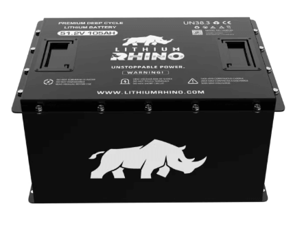 “Rhino 51.2V (48V) 105AH” Lithium Golf Cart Battery - Complete Kit