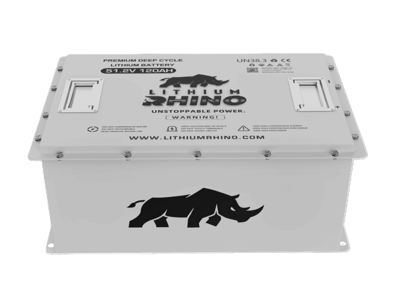 “Rhino 51.2V (48V) 120AH” Lithium Golf Cart Battery - Complete Kit