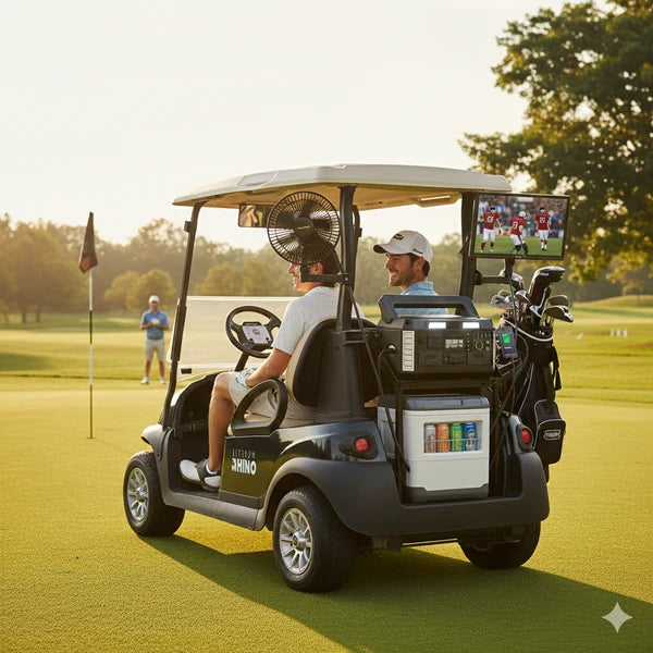 Lithium Rhino Power Hub – Mobile Power Station – Connects to Golf Cart Battery