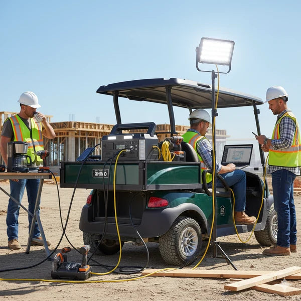 Lithium Rhino Power Hub – Mobile Power Station – Connects to Golf Cart Battery