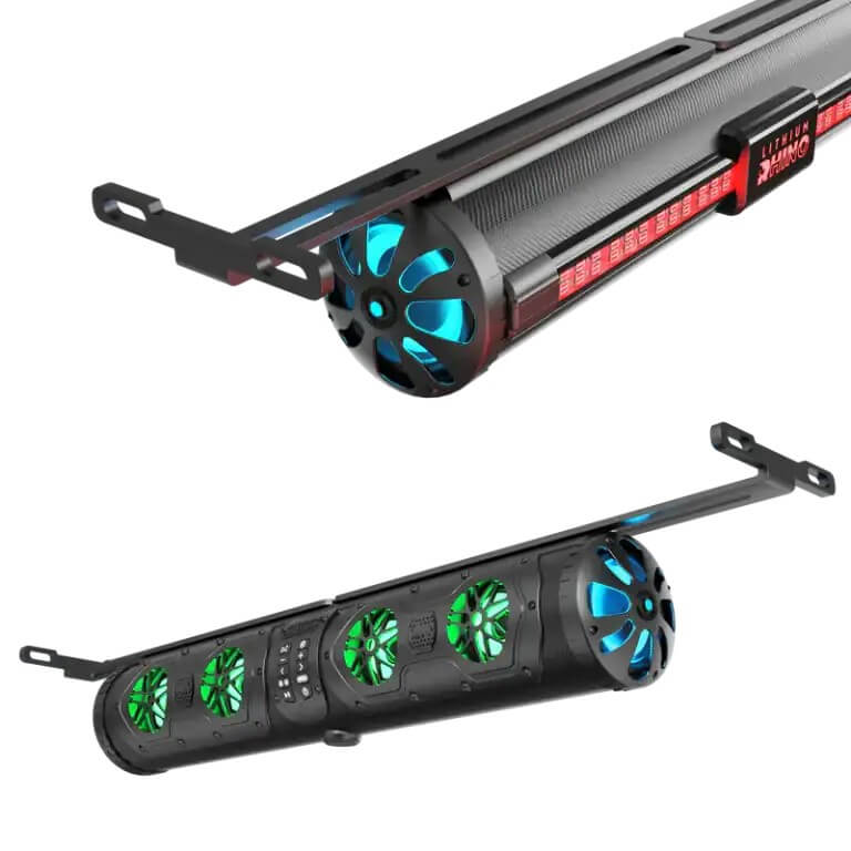 “Rhino-GX500 Soundbar” with T Bracket for Golf Carts