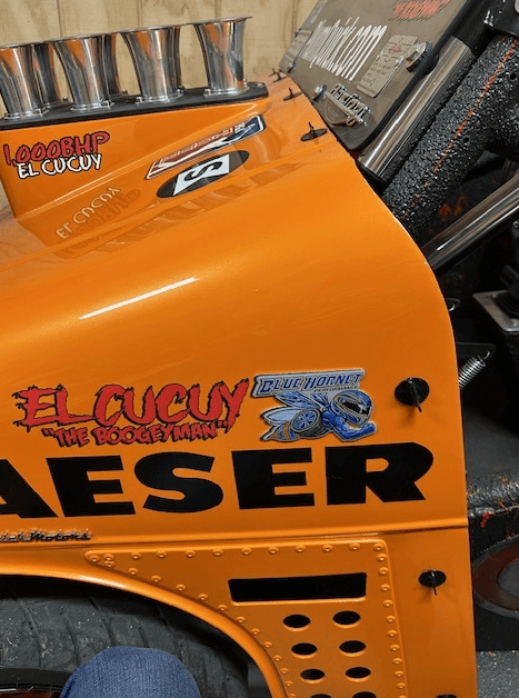 PQ “Blue Hornet Performance” Golf Cart Body Emblem, Aluminum Plate with Automotive Grade Adhesive Backing