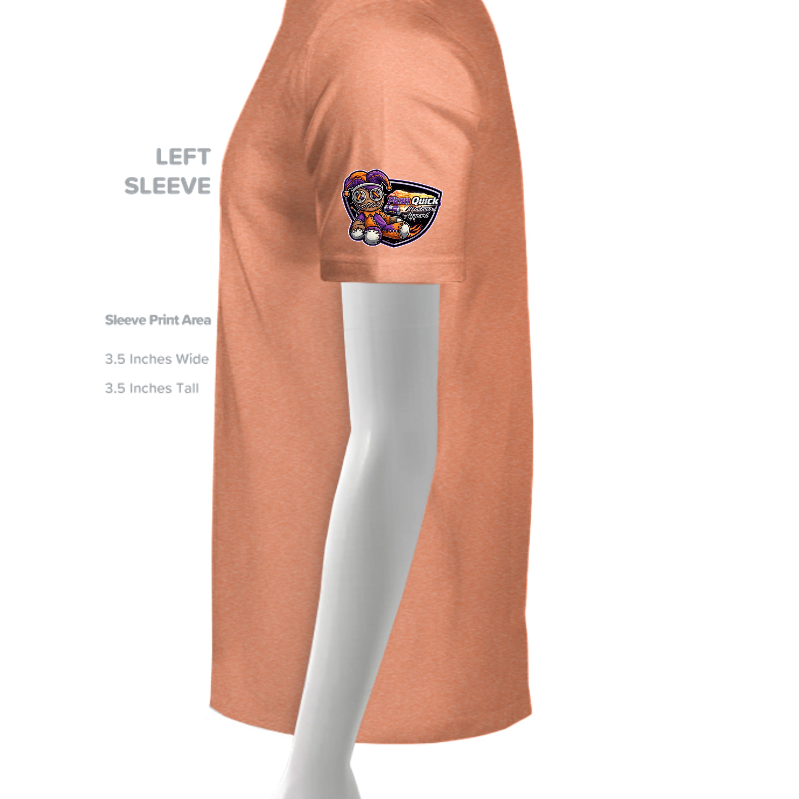 HEATHER ORANGE - G640 - SLEEVE_LEFT